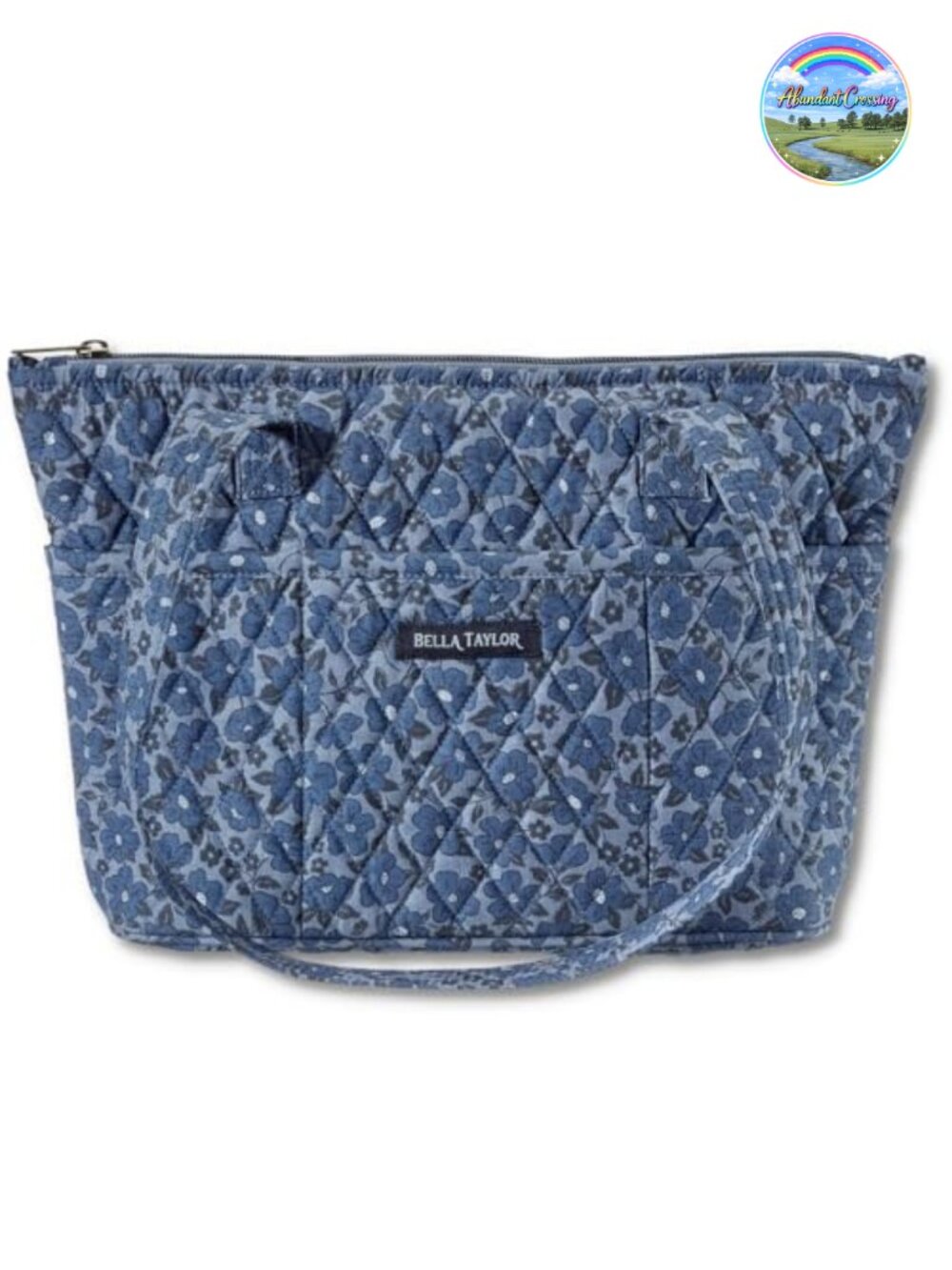 Quilted Shoulder Bag for Women Small Tote with 10 Pockets
